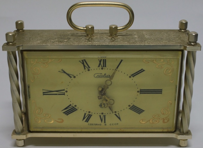 Будильник "Слава", электро-механический, СССР работосп не проверялась