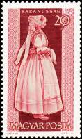 (1963-058) Марка Венгрия "Женщина из Каранчшаг"    Национальные костюмы Венгрии II Θ
