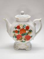 Чайник заварочный доливной Купеческий Клубника Киев фарфор
