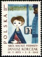 (1962-072) Марка Польша "Матиуш I приговорен к смертной казни"   20 лет со дня смерти Я. Корчака III