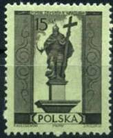 (1955-013) Марка Польша "Сигизмунд III"   Памятники Варшавы III Θ