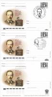 2009-год Почтовая карточка с литерой В Россия А.С. Попов 150 лет со дня рождения Телефон   3 шт   Ра