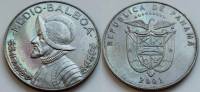 2001 Монета Панама 1/2 бальбоа Васко Нуньес де Бальбоа  Медь-Никель  UNC