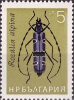 (1964-030) Марка Болгария "Усач альпийский"   Насекомые I Θ