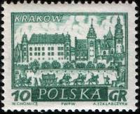 (1960-042) Марка Польша "Краков"   Исторические города №1 II Θ