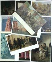 Набор открыток "Живопись", разные музеи, 18  шт., 50-е г.