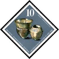 (1976-079) Марка Германия (ГДР) "Сосуд"    Археологические находки III Θ