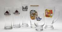 Пивные бокалы 6 штук Невское Лигов Zipfer и др.