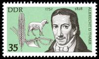 (1977-003) Марка Германия (ГДР) "Альбрехт Даниэль Таер"    Известные личности III Θ
