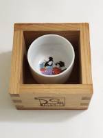 Рюмка для сакэ фарфор + масу Япония