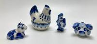 Статуэтки, Гжель, 4 шт