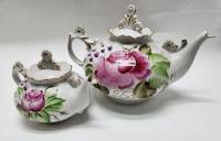 Набор чайников ЛОЗ ручная роспись (Сост. на фото)