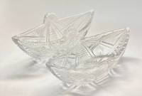 Салатники ладья, хрусталь, СССР, 2 шт