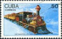 (1988-069) Марка Куба "Паровоз (1850)"    Локомотивы III Θ