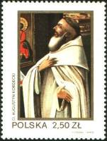 (1982-028) Марка Польша "Отец Августин Кордецкий"    600 лет иконе 'Черная Мадонна' III Θ