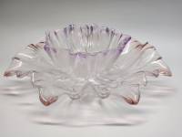 Блюдо и салатник тюльпаны стекло 