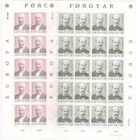 1980-год Листы 2шт по 20м 5х4 Фарерские Острова Учёные-лингвисты  , III O