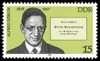 (1978-054) Марка Германия (ГДР) "Альфред Деблин"    Известные личности III Θ