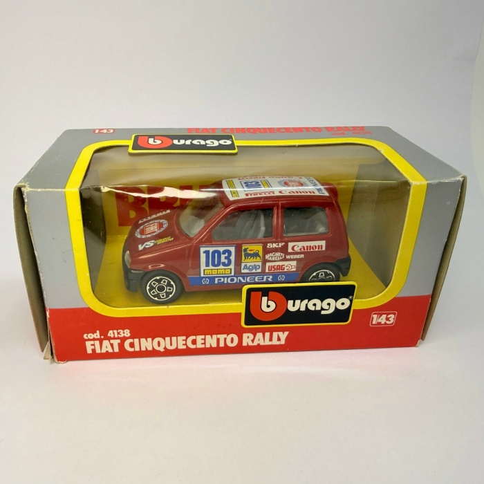 Модель BBurago Fiat Cinquecento в коробке