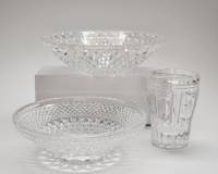 Салатники 2 шт круглые и стакан хрусталь СССР