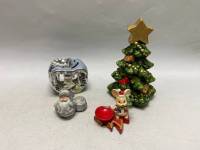 Подсвечники керамика новогодние 4 шт