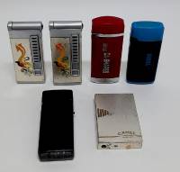 Набор зажигалок 6 шт., пьеза, газ, рабочие (сост. на фото)