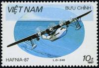 (1987-095) Марка Вьетнам "Лиор и Оливье Лео 246"    Гидропланы III Θ