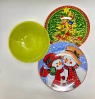 Сервировочные тарелки 2 шт + салатники 2 шт