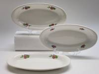 Селедочницы 3 шт ЗИК Конаково овальные 25 х 12,5 см