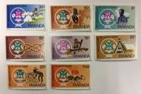 --  Набор марок Руанда 8 шт.  Негашеные , III O