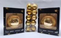 Набор золотых елочных шаров 22 шт (новые)