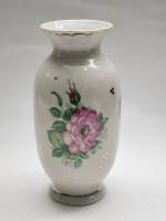 Ваза ЛОЗ Шиповник СССР винтаж 1960-е фарфор высота 25 см небольшой дефект на горлышке 
