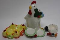 Набор пасхальной посуды  керамика  3 предмета  Россия 