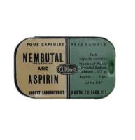 Металлическая коробка для таблеток, серийный № 910Т371, середина XX в. (сост. на фото)