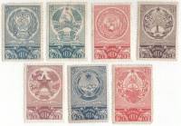 1938-23 27-29 31-33 Серия Набор марок 7 шт СССР  Выборы в Верховные Советы II O