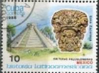 (1986-076) Марка Куба "Пирамида"    История Латинской Америки III Θ