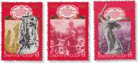 1980-038-40 Серия Набор марок 3 шт СССР 4 коп  35 лет Победы III O