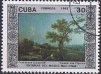 (1987-006) Марка Куба "Пейзаж"    Музей в Гаване III Θ