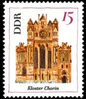 (1967-003) Марка Германия (ГДР) "Монастырь Хорин"    Архитектура ГДР III Θ