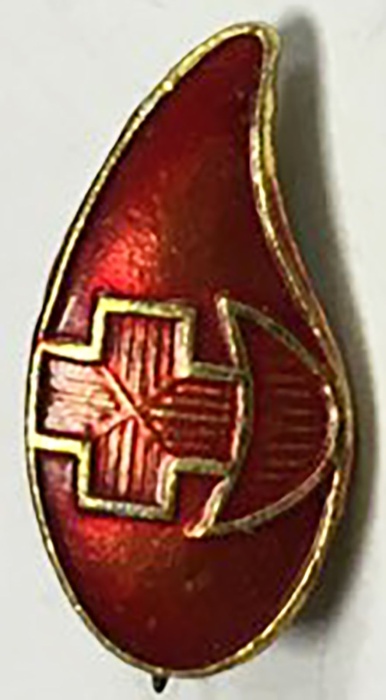 Значок Знак СССР "Донор" На булавке 