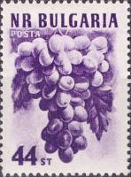 (1956-007) Марка Болгария "Виноград"   Фрукты (1) II Θ