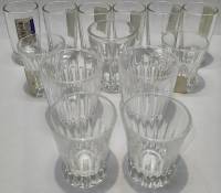 Набор стопок 13 шт стекло хрусталь СССР (сост. на фото)
