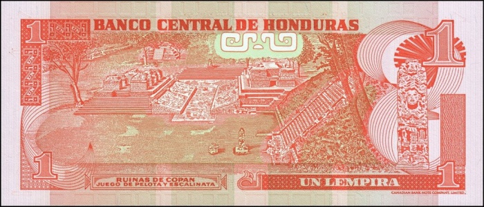 Банкнота Гондурас 2004 год 1 лемпира Вождь   UNC