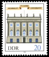 (1985-068) Марка Германия (ГДР) "Университет Гумбольдта"    Архитектура Берлина II Θ