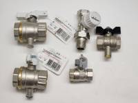 Кран шаровой Standart д\у 25 Pn25 Dn25 д\термодатчика 2 шт + Pn40 Dn15 1\2 2шт + Dn15 Weser 