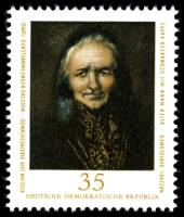 (1976-095) Марка Германия (ГДР) "Старик в шапке"    Картины III Θ