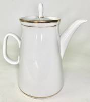 Кофейник белый ЛФЗ 16 см трещина см фото 