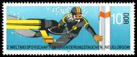 (1985-048) Марка Германия (ГДР) "Дайвер у буя"    ЧМ по ориентированию II O