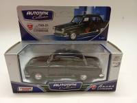 Модель авто 1:43 ГАЗ 21 Волга Служебная Autotime в коробке