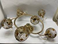 Люстра потолочная латунь 6 рожков СССР